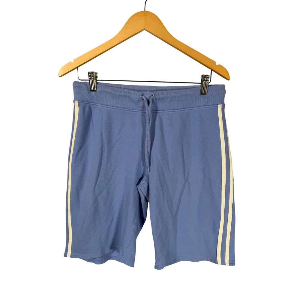 Moret Ultra Womens Blue Side Stripe Athletic Drawstring Shorts Size L